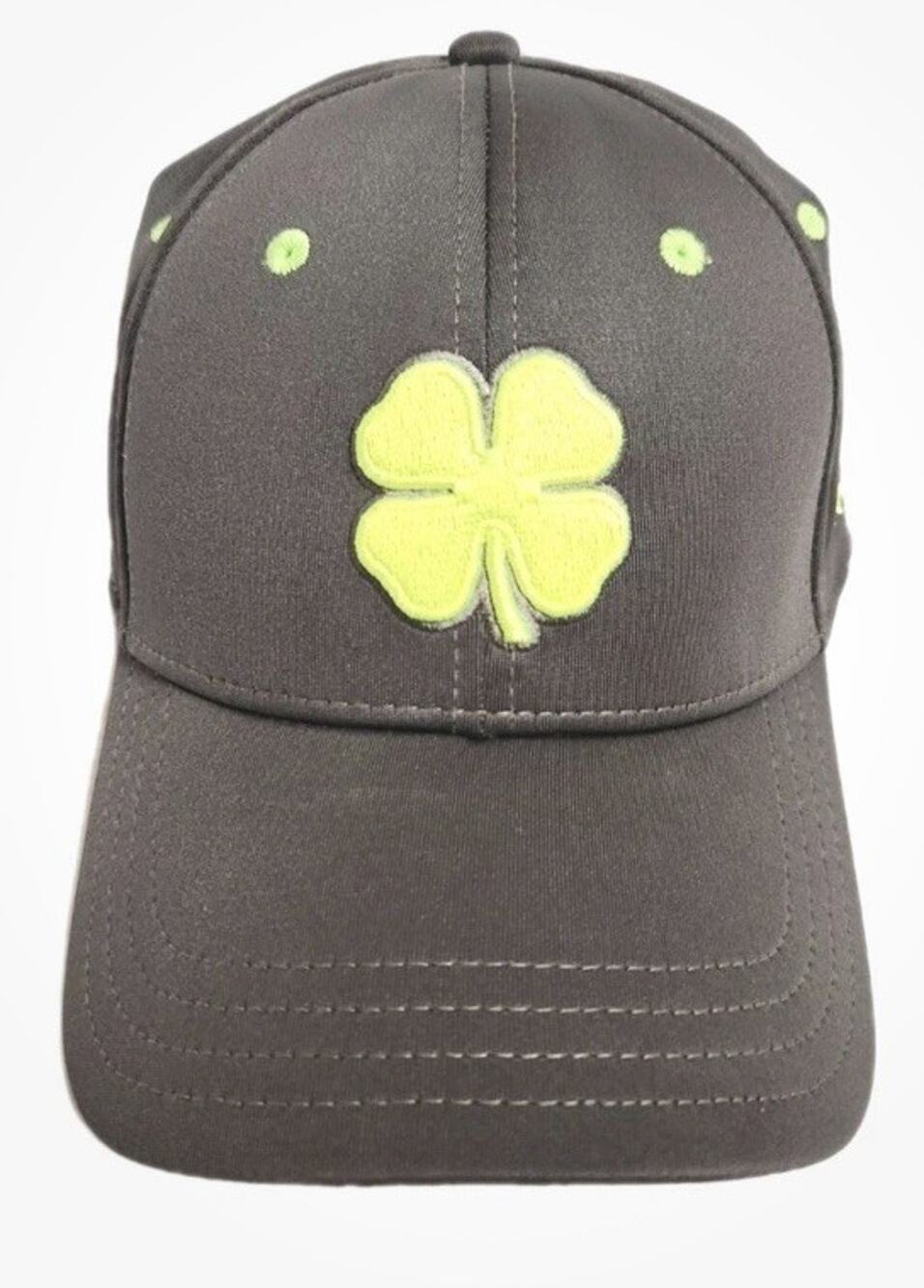 Black Clover Live Lucky Fitted Cap, Hat Gray & Neon Green Size L/XL Embroidered